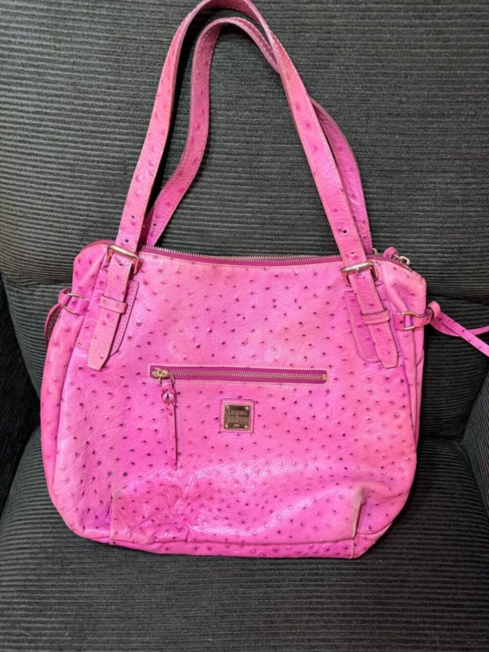 Dooney & Bourke Ostrich Embossed Leather Tote